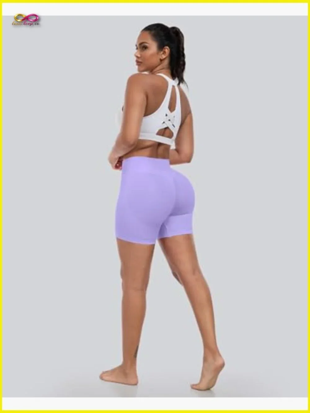 High Waisted Butt Lifting Scrunch Workout Shorts Seamless Gym Shorts Women